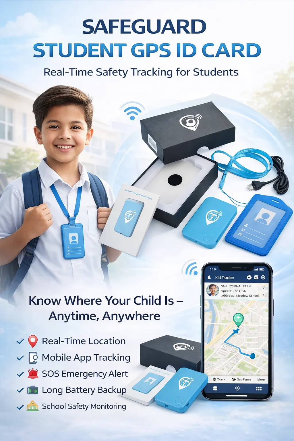 ID Card 2G GPS Tracker